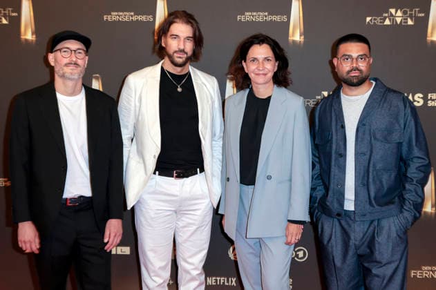 Marco Rottig, David Gesslbauer, a guest, and Wesley William Salamone at the 2026 German Television Awards ceremony, The Night of the Creatives, at Flora Cologne, September 8, 2026 Foto:xR.xSchmiegeltx xFuturexImagex kreative_6878