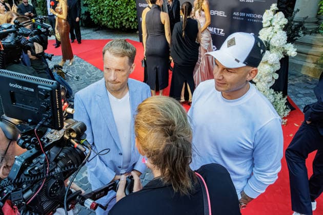 September 8, 2026, Bonn Oliver Pocher and Pietro Lombardi of the Patchwork Boys at the Private Summer Gathering by One Luxury at Villa Stella Rheni in Bonn, North Rhine-Westphalia, Germany