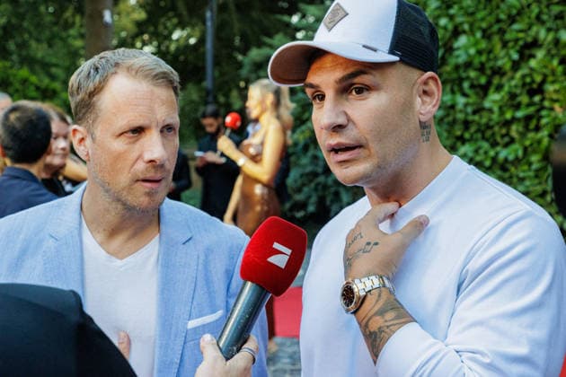September 8, 2026, Bonn Oliver Pocher and Pietro Lombardi of the Patchwork Boys at the Private Summer Gathering by One Luxury at Villa Stella Rheni in Bonn, North Rhine-Westphalia, Germany