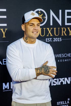 September 8, 2026 Bonn: Pietro Lombardi of the Patchworkboys at the Private Summer Gathering by One Luxury at Villa Stella Rheni in Bonn, North Rhine-Westphalia, Germany