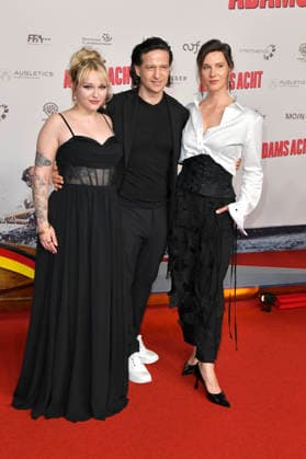 Paula Stellar, Karim Sebastian Elias, and Katrin Röver at the premiere of the movie *Adams Acht* at the Zoo Palast in Berlin, September 8, 2026 Foto:xM.xBehrensx xFuturexImagex acht_6972