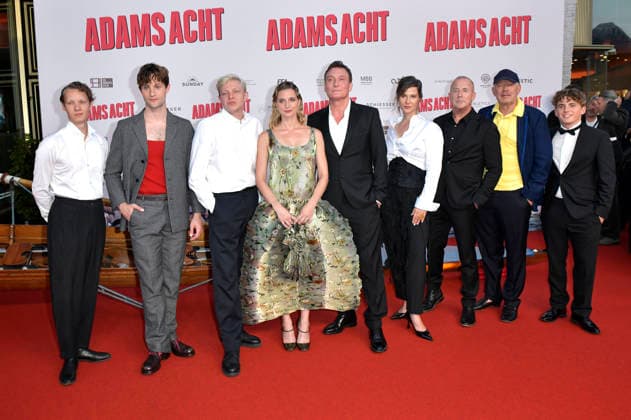 Felix Kammerer, Nick Romeo Reimann, Leonard Kunz, Svenja Jung, Oliver Masucci, Katrin Röver, Heino Ferch, Axel Milberg, and Vito Wiesner at the premiere of the movie *Adams Acht* at the Zoo Palast in Berlin, September 8, 2026 Foto:xM.xBehrensx xFuturexImagex acht_6986