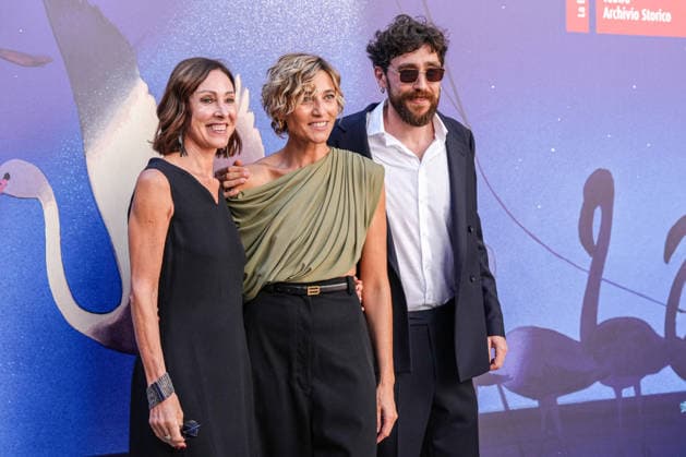 Tania Pedroni, Anna Foglietta, and Matteo Ferri attending the screening of *Una Storia* during the 83rd Venice International Film Festival at Sala Darsena on September 8, 2026, in Venice, Italy. Lucia Sabatelli, Venice, Italy  Copyright: xLuciaxSabatellix xBestimagexLuciaxSabatellix xBestimagex