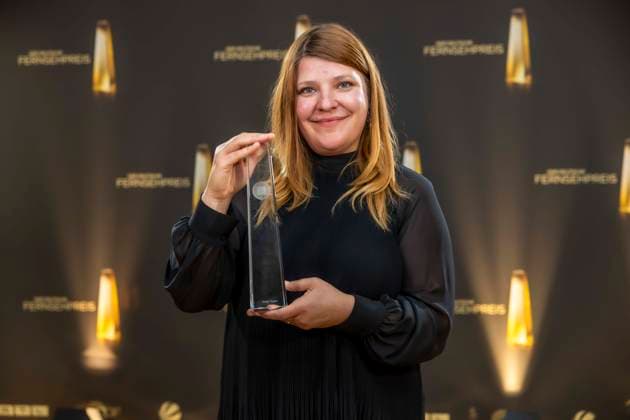 ABB CREATIVE Award Winners: The award for Best Editing, Information, and Documentation goes to Xenja Kupin, a guest at the Night of the Creatives gala, the 2026 German Television Award, held at the Flora on September 8, 2026, in Cologne, North Rhine-Westphalia, Germany