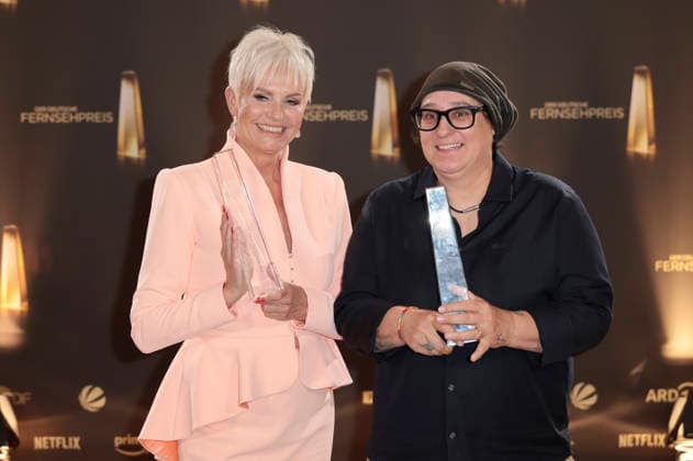 Katia Convents and Paola von Griesheim at the 2026 German Television Awards: The Night of the Creatives at Flora Cologne, September 8, 2026 Foto:xR.xSchmiegeltx xFuturexImagex kreative_6925