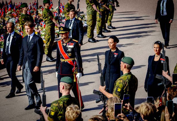 09-09-2026 Funeral of King Harald of Norway at the Dom cathedral in Oslo. King Haakon and Princess Ingrid Alexandra and Prince Sverre Magnus and Princess Martha Louise Â  Copyright: xPPEx