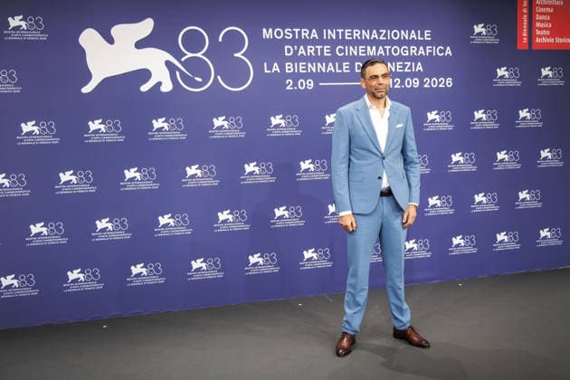 83rd Venice International Film Festival in Venice, Italy - 09 Sep 2026. French actor Jean Matthieu Fratacci attends the photocall of the film La Moula during the 83rd Venice International Film Festival in Venice, Italy. Venice Italy Copyright: xMarcoxBaradax xSOPAxImagesx 20260909_PHOTOCALL LA MOULA-19