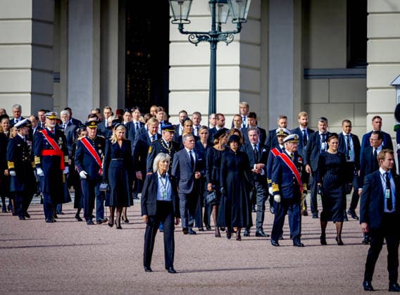 09-09-2026 Funeral of King Harald of Norway at the Dom cathedral in Oslo. Princess Victoria and Prince Daniel King Carl Gustaf and Queen Silvia Prince Carl Philip and Princess Sofia Princess Madeleine with Christopher O™Neill King Willem-Alexander and Queen Maxima and Princess Amalia Prince Albert and Princess Charlene King Abdullah II and Queen Rania Â  Copyright: xPPEx