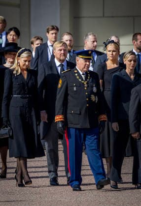 09-09-2026 Funeral of King Harald of Norway at the Dom cathedral in Oslo. Princess Victoria and Prince Daniel King Carl Gustaf and Queen Silvia Prince Carl Philip and Princess Sofia Princess Madeleine with Christopher O™Neill King Willem-Alexander and Queen Maxima and Princess Amalia Prince Albert and Princess Charlene King Abdullah II and Queen Rania Â  Copyright: xPPEx
