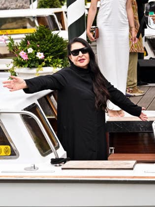IPA88312591 - Venice, 83rd Venice International Film Festival 2026 - Day 8 - Arrivals at the Excelsior Hotel pier - Pictured: Marina AbramoviÄ‡  Copyright: xSimonexComix xPoolxPhotoxEventsx08x IPA88312591