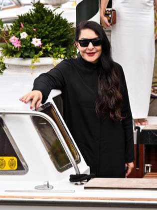 IPA88312593 - Venice, 83rd Venice International Film Festival 2026 Day 8 Arrivals at the Excelsior Hotel pier Pictured: Marina AbramoviÄ‡  Copyright: xSimonexComix xPoolxPhotoxEventsx08x IPA88312593
