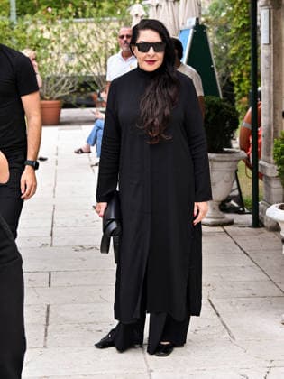 IPA88312597 - Venice, 83rd Venice International Film Festival 2026 Day 8 Arrivals at the Excelsior Hotel™s pier Pictured: Marina AbramoviÄ‡  Copyright: xSimonexComix xPoolxPhotoxEventsx08x IPA88312597