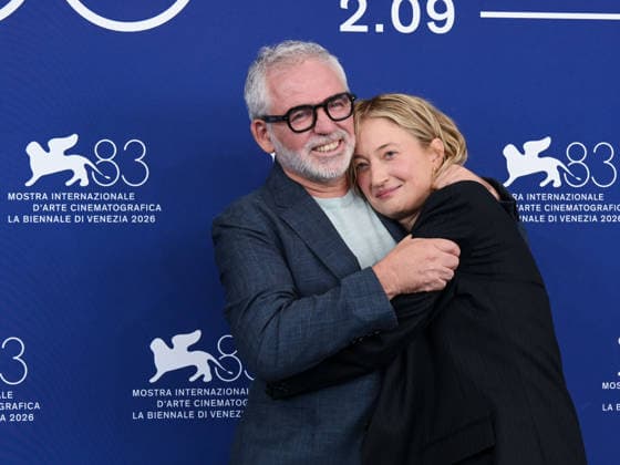 IPA88311955 - Venice, 83rd Venice International Film Festival 2026 - Day 8 - Photocall for *Un Bon Petit Soldat* - Pictured: Jasmine Trinca, StÃ phane BrizÃ , Alba Rohrwacher  Copyright: xAlbertoxTerenghix xPoolxPhotoxEventsx08x IPA88311955