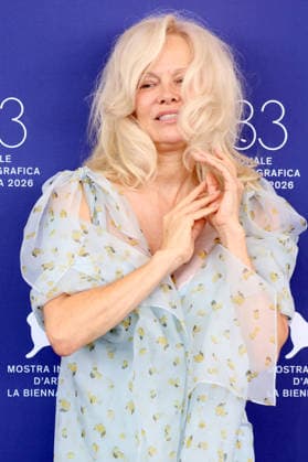 Pamela Anderson at the photo call for the film *Place to Be* at the 2026 Venice Biennale, the 83rd Venice International Film Festival, at the Palazzo del Casino in Venice, September 9, 2026 Foto:xD.xBedrosianx xFuturexImagex place_6977