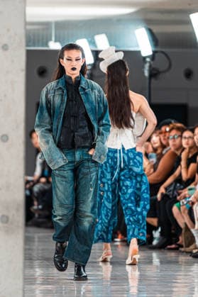 Runway models, September 9, 2026 - TRANO TOKYO S S27 RUNWAY SHOW Featuring ROMANIAN DESIGNERS & PIONEER DENIM at the Yoyogi National Stadium in Tokyo, Japan.  aflo_346390072