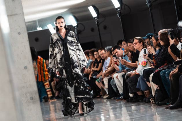 Runway model, September 9, 2026 - TRANO TOKYO S S27 RUNWAY SHOW Featuring ROMANIAN DESIGNERS & PIONEER DENIM at the Yoyogi National Stadium in Tokyo, Japan.  aflo_346390078