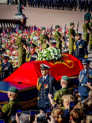 09-09-2026 Funeral of King Harald of Norway during a royal procession from the Royal Palace Chapel to the Cathedral in Oslo. Â  Copyright: xPPEx