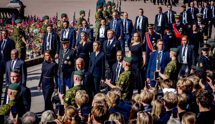 09-09-2026 Funeral of King Harald of Norway during a royal procession from the Royal Palace Chapel to the Cathedral in Oslo. Princess Victoria and Prince Daniel King Carl Gustaf Prince Carl Philip and Princess Sofia Princess Madeleine with Christopher O™Neill King Willem-Alexander and Queen Maxima and Princess Amalia Prince Albert and Princess Charlene King Abdullah II and Queen Rania King Filip and Queen Mathilde King Frederik and Queen Mary Â  Copyright: xPPEx