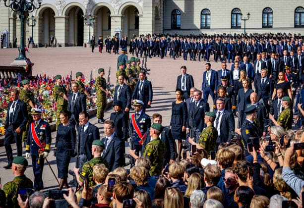 09-09-2026 Funeral of King Harald of Norway during a royal procession from the Royal Palace Chapel to the Cathedral in Oslo. Princess Victoria and Prince Daniel King Carl Gustaf Prince Carl Philip and Princess Sofia Princess Madeleine with Christopher O™Neill King Willem-Alexander and Queen Maxima and Princess Amalia Prince Albert and Princess Charlene King Abdullah II and Queen Rania King Filip and Queen Mathilde King Frederik and Queen Mary Â  Copyright: xPPEx
