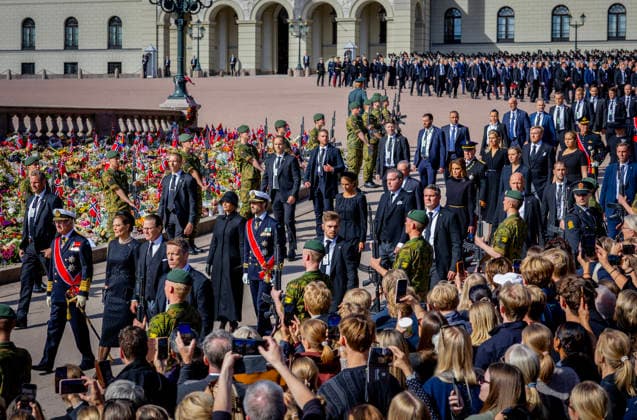 09-09-2026 Funeral of King Harald of Norway during a royal procession from the Royal Palace Chapel to the Cathedral in Oslo. Princess Victoria and Prince Daniel King Carl Gustaf Prince Carl Philip and Princess Sofia Princess Madeleine with Christopher O™Neill King Willem-Alexander and Queen Maxima and Princess Amalia Prince Albert and Princess Charlene King Abdullah II and Queen Rania King Filip and Queen Mathilde King Frederik and Queen Mary Â  Copyright: xPPEx