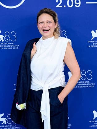 IPA88312492 - Venice, 83rd Venice International Film Festival 2026 - Day 8. Photocall for the film Dau. Pictured: Radmila Shchogolieva  Copyright: xAlbertoxTerenghix xPoolxPhotoxEventsx08x IPA88312492