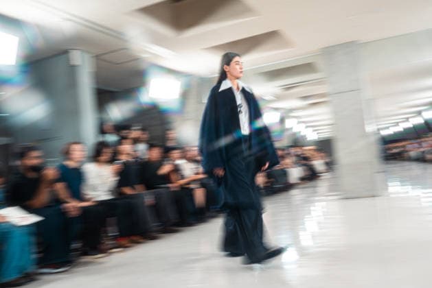 Runway model, September 9, 2026 - TRANO TOKYO S S27 RUNWAY SHOW Featuring ROMANIAN DESIGNERS & PIONEER DENIM at the Yoyogi National Stadium in Tokyo, Japan.  aflo_346390099