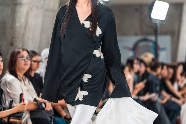 Runway model, September 9, 2026 - TRANO TOKYO S S27 RUNWAY SHOW Featuring ROMANIAN DESIGNERS & PIONEER DENIM at the Yoyogi National Stadium in Tokyo, Japan.  aflo_346390126