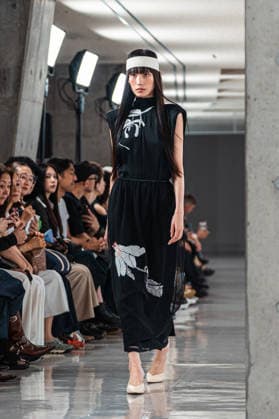 Runway model, September 9, 2026 - TRANO TOKYO S S27 RUNWAY SHOW Featuring ROMANIAN DESIGNERS & PIONEER DENIM at the Yoyogi National Stadium in Tokyo, Japan.  aflo_346390128