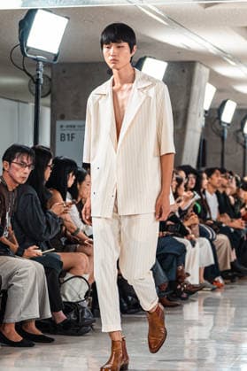 Runway model, September 9, 2026 - TRANO TOKYO S S27 RUNWAY SHOW Featuring ROMANIAN DESIGNERS & PIONEER DENIM at the Yoyogi National Stadium in Tokyo, Japan.  aflo_346390129