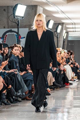 Runway model, September 9, 2026 - TRANO TOKYO S S27 RUNWAY SHOW Featuring ROMANIAN DESIGNERS & PIONEER DENIM at the Yoyogi National Stadium in Tokyo, Japan.  aflo_346390135