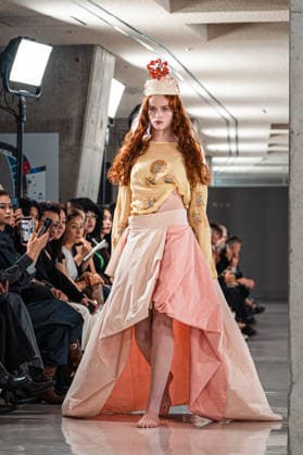 Runway model, September 9, 2026 - TRANO TOKYO S S27 RUNWAY SHOW Featuring ROMANIAN DESIGNERS & PIONEER DENIM at the Yoyogi National Stadium in Tokyo, Japan.  aflo_346390166
