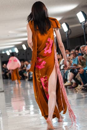 Runway model, September 9, 2026 - TRANO TOKYO S S27 RUNWAY SHOW Featuring ROMANIAN DESIGNERS & PIONEER DENIM at the Yoyogi National Stadium in Tokyo, Japan.  aflo_346390170