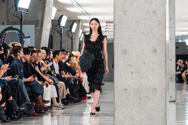 Runway model, September 9, 2026 - TRANO TOKYO S S27 RUNWAY SHOW Featuring ROMANIAN DESIGNERS & PIONEER DENIM at the Yoyogi National Stadium in Tokyo, Japan.  aflo_346390187