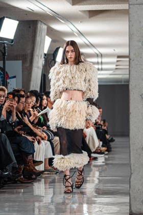 Runway model, September 9, 2026 - TRANO TOKYO S S27 RUNWAY SHOW Featuring ROMANIAN DESIGNERS & PIONEER DENIM at the Yoyogi National Stadium in Tokyo, Japan.  aflo_346390192