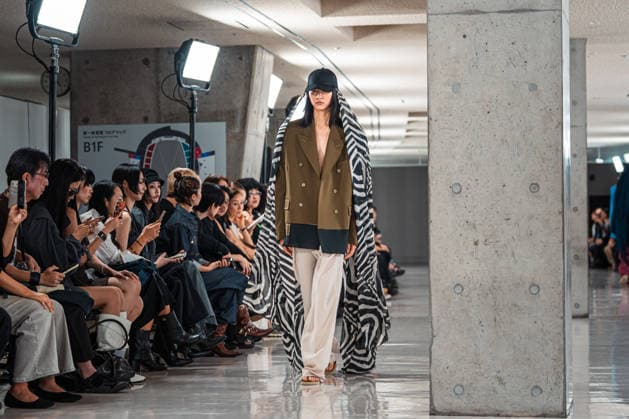 Runway model, September 9, 2026 - TRANO TOKYO S S27 RUNWAY SHOW Featuring ROMANIAN DESIGNERS & PIONEER DENIM at the Yoyogi National Stadium in Tokyo, Japan.  aflo_346390194