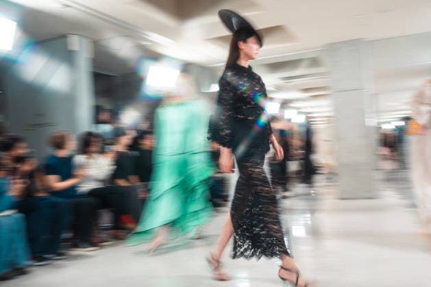 Runway model, September 9, 2026 - TRANO TOKYO S S27 RUNWAY SHOW Featuring ROMANIAN DESIGNERS & PIONEER DENIM at the Yoyogi National Stadium in Tokyo, Japan.  aflo_346390221
