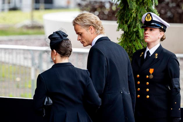 09-09-2026 Funeral of King Harald of Norway during a royal procession from the Royal Palace Chapel to the Cathedral in Oslo. Marius Borg Hoiby Â  Copyright: xPPEx