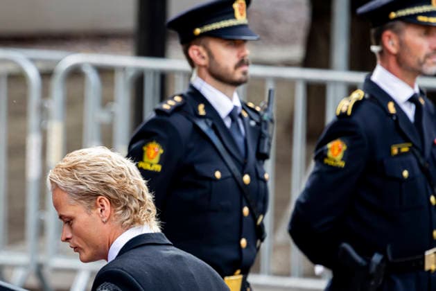 09-09-2026 Funeral of King Harald of Norway during a royal procession from the Royal Palace Chapel to the Cathedral in Oslo. Marius Borg Hoiby Â  Copyright: xPPEx