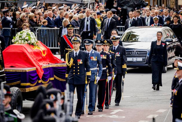 09-09-2026 Funeral of King Harald of Norway during a royal procession from the Royal Palace Chapel to the Cathedral in Oslo. Â  Copyright: xPPEx