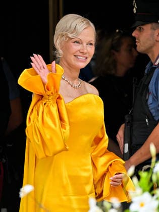 IPA88317169 - Venice, 83rd Venice International Film Festival 2026 - Day 8. Arrivals at the Hotel Excelsior pier. Pictured: PAMELA ANDERSON  Copyright: xManuelexMangiarottix xPoolxPhotoxEventsx08x IPA88317169
