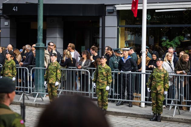 King Harald s funeral, Oslo, Norway Oslo, Norway. September 9th, 2026. The funeral procession at King Harald s funeral is well protected by police and military in Oslo. Norway, Oslo  Copyright: xGonzalesxPhoto TordxLitleskarex