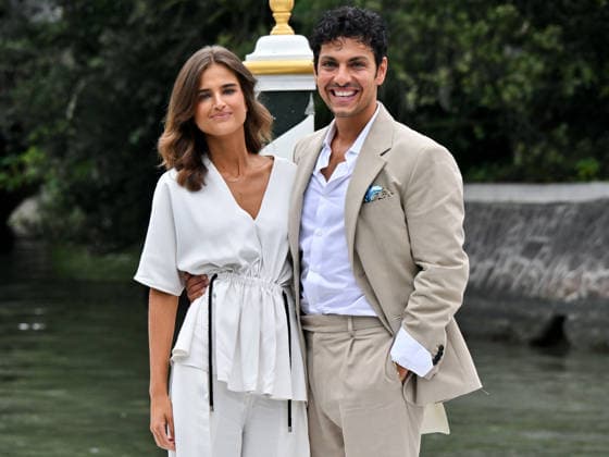 IPA88317998 - Venice, 83rd Venice International Film Festival 2026 - Day 8. Arrivals at the Hotel Excelsior pier. Pictured: Martina Ferragamo, Simone Coppo  Copyright: xManuelexMangiarottix xPoolxPhotoxEventsx08x IPA88317998