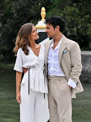 IPA88317994 - Venice, 83rd Venice International Film Festival 2026 - Day 8. Arrivals at the Hotel Excelsior pier. Pictured: Martina Ferragamo, Simone Coppo  Copyright: xManuelexMangiarottix xPoolxPhotoxEventsx08x IPA88317994