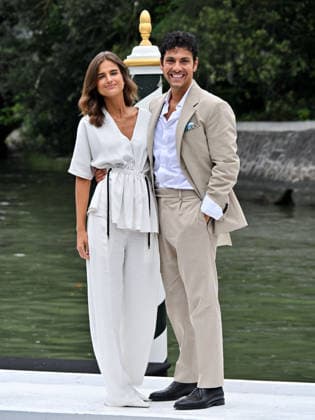 IPA88317996 - Venice, 83rd Venice International Film Festival 2026 - Day 8. Arrivals at the Hotel Excelsior pier. Pictured: Martina Ferragamo, Simone Coppo  Copyright: xManuelexMangiarottix xPoolxPhotoxEventsx08x IPA88317996