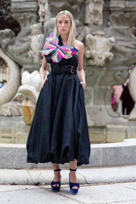September 9, 2026, Madrid, Spain: A model parades with Maria Lafuente design during the OMODA Fashion Week Madrid at Jardines Sabatini Madrid. Madrid Spain  - ZUMAs197 20260909_aaa_s197_158 Copyright: xAtilanoxGarciax
