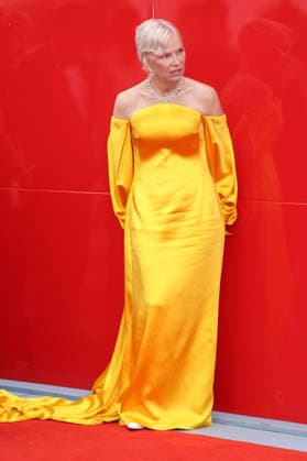 Pamela Anderson at the premiere of the film *Place to Be* at the 2023 Venice Biennale, the 83rd Venice International Film Festival, in the Sala Giardino, Venice, September 9, 2026 Foto:xD.xBedrosianx xFuturexImagex place_prem_6926