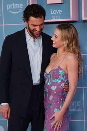 . 09 09 2026. London, United Kingdom. Tom Bateman and Lili Reinhart arriving at The Love Hypothesis premiere in London.  xStephenxLockx xi-Imagesx IIM-26993-0011