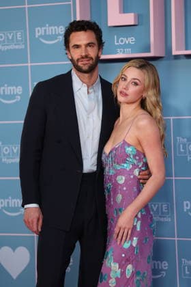 . 09 09 2026. London, United Kingdom. Tom Bateman and Lili Reinhart arriving at The Love Hypothesis premiere in London.  xStephenxLockx xi-Imagesx IIM-26993-0013