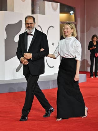 IPA88323139 - Venice, 83rd Venice International Film Festival 2026 - Night 8. Red Carpet for the film UN BON PETIT SOLDAT. Pictured: Alba Rohrwacher and Andrea Romeo  Copyright: xManuelexMangiarottix xPoolxPhotoxEventsx08x IPA88323139