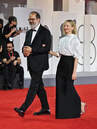 IPA88323142 - Venice, 83rd Venice International Film Festival 2026 - Night 8. Red Carpet for the film UN BON PETIT SOLDAT. Pictured: Alba Rohrwacher and Andrea Romeo  Copyright: xManuelexMangiarottix xPoolxPhotoxEventsx08x IPA88323142